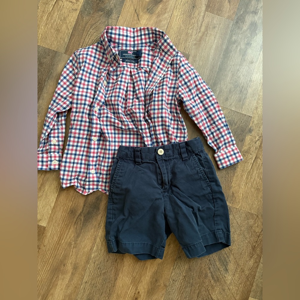 Vineyard Vines Shorts and Button Up